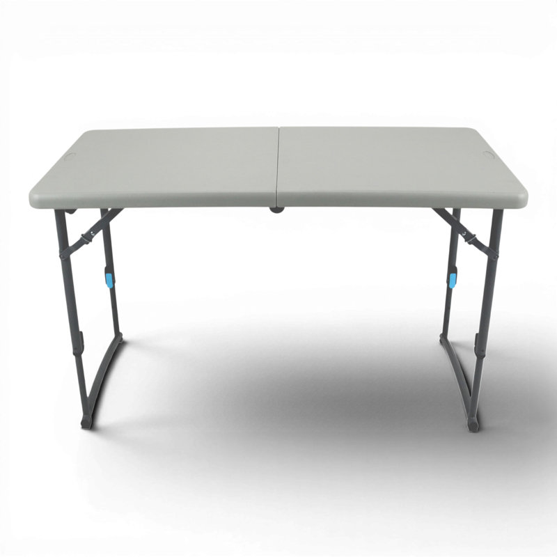 Derek Adjustable-Height Fold-in-half table, 24 x 48