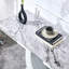 Table de bar rectangulaire de style moderne gris - 47,2 po x 18 po x 29,5 po. Pour la chambre à coucher, l'entrée, le balcon de la maison, le bureau, la salle de bain et un design élégant. Facile à assembler pour les ensembles de salle de bain de balcon-983219072