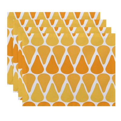 Synthia Polyester Geometric Rectangle Placemat