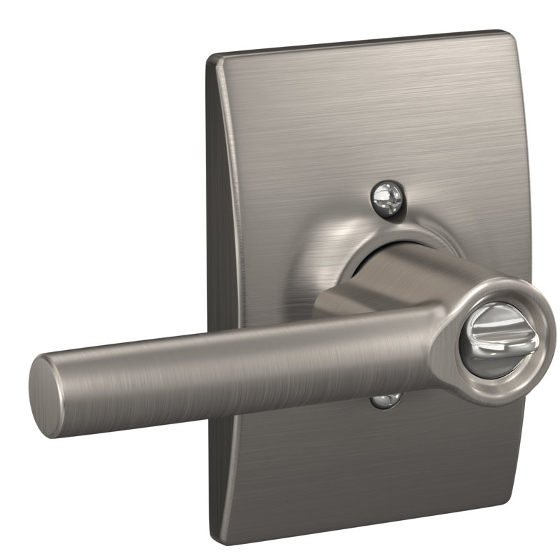 Broadway Keyed (Entry) Door Lever, Satin Nickel, Keyed Different