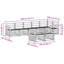 308cm Wide Patio Sectional Set