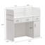 Bureau de réception élégant et fonctionnel avec tiroirs de rangement et armoire - idéal pour le bureau, la maison ou la réception-1353950638