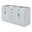 60" Double Bathroom Vanity Base Only-2080706937-2122814272