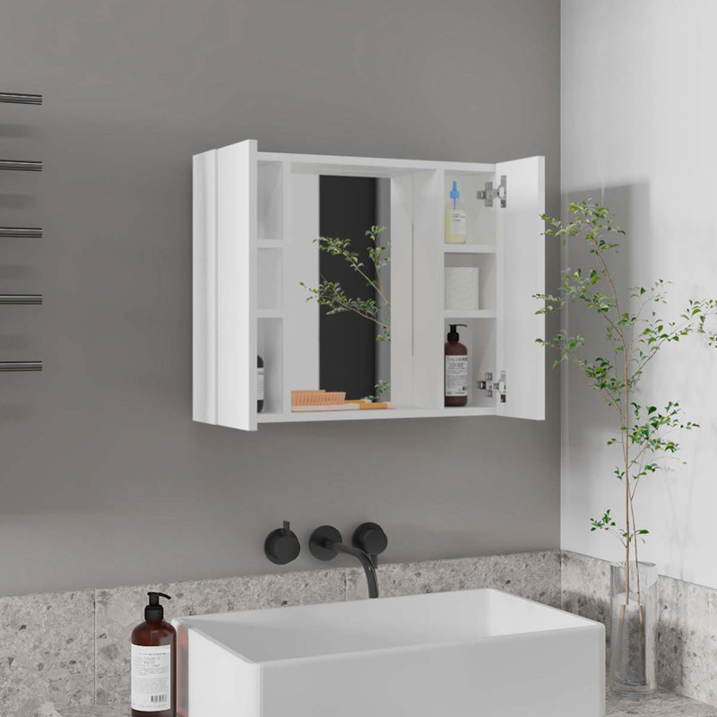Ellegrini 1-Drawer Medicine Cabinet White