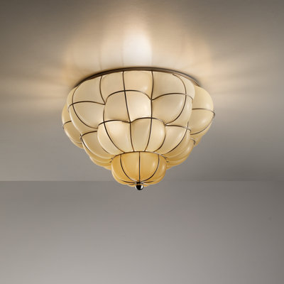 Pouff Glass Flush Mount