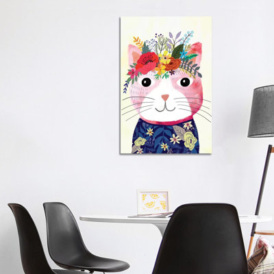 Mafi The Cat by Mia Charro - Wrapped Canvas Painting