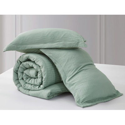 Hugo 3-Piece Polyester Jacquard Lightweight Thin Comforter Set