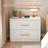 31.5‘’ W 2 Drawers White Nightstand