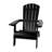 Balasi Contemporary Commercial Grade All-Weather Poly Resin Indoor/Outdoor Folding Adirondack Chair-1231056622
