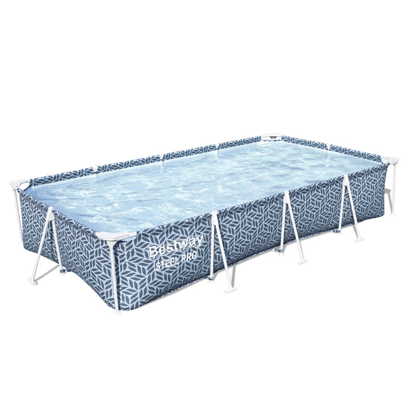 Polyvinyl Chloride (PVC) Rectangle Frame Set Pool 66cm H x 201cm W x 366cm L