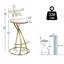 2Pcs Kitchen Island Stools, Creamy White Velvet, Golden Metal Frame, 220Lbs Max Weight, Construction Counter Load, Scratch For Home
