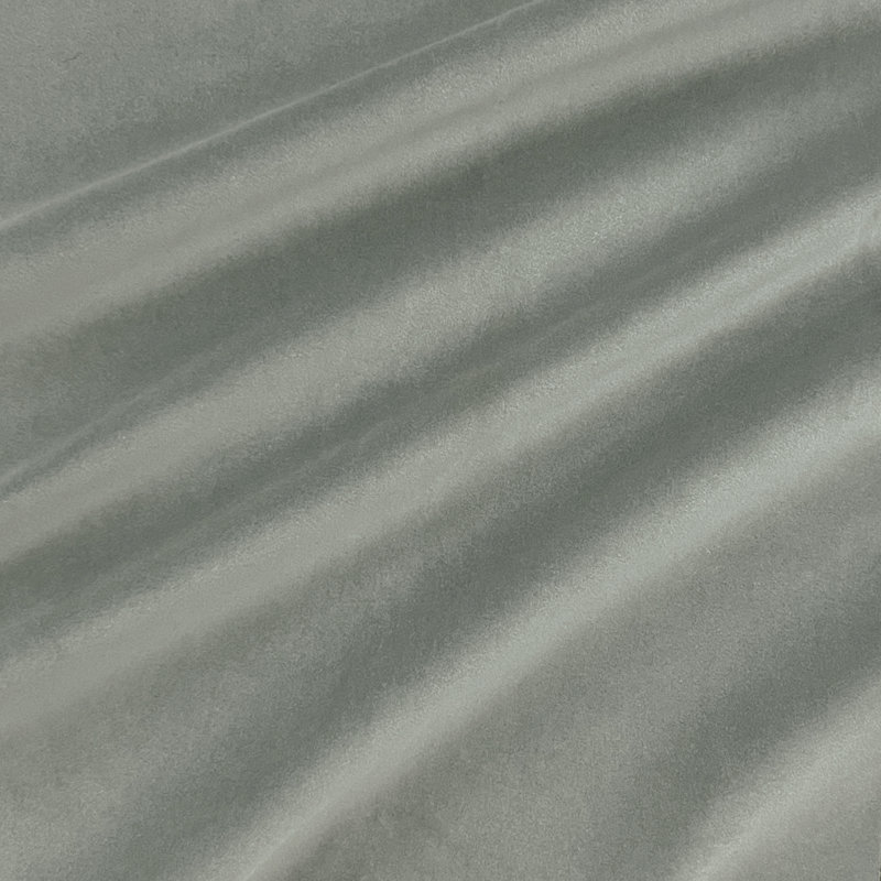 Solid Velvet w/ Backing | Caleb Fabric, Silver