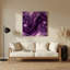 Aquarelle abstraite 15, art mural en métal mauve-1446511616