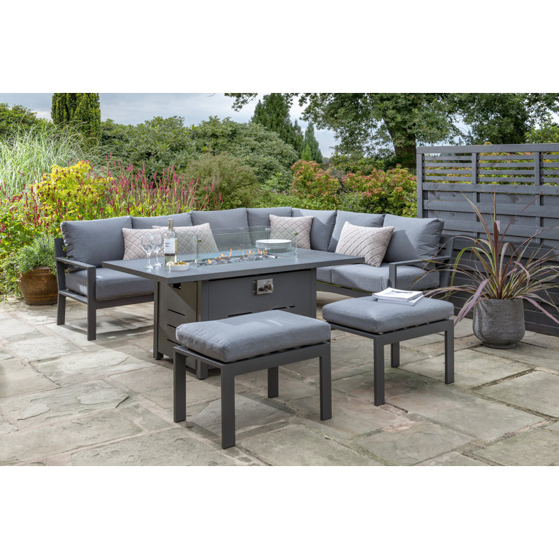 Abhik Titchwell Corner Set with Firepit