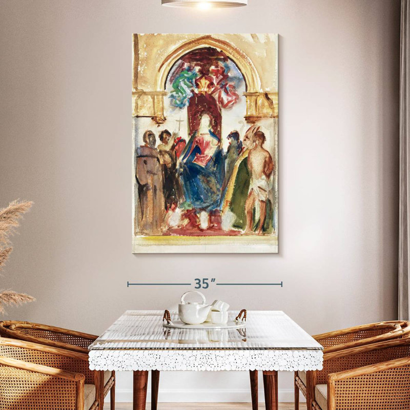 Adella Madonna And Child And Saints 1895-1915, 51" H x 34" W