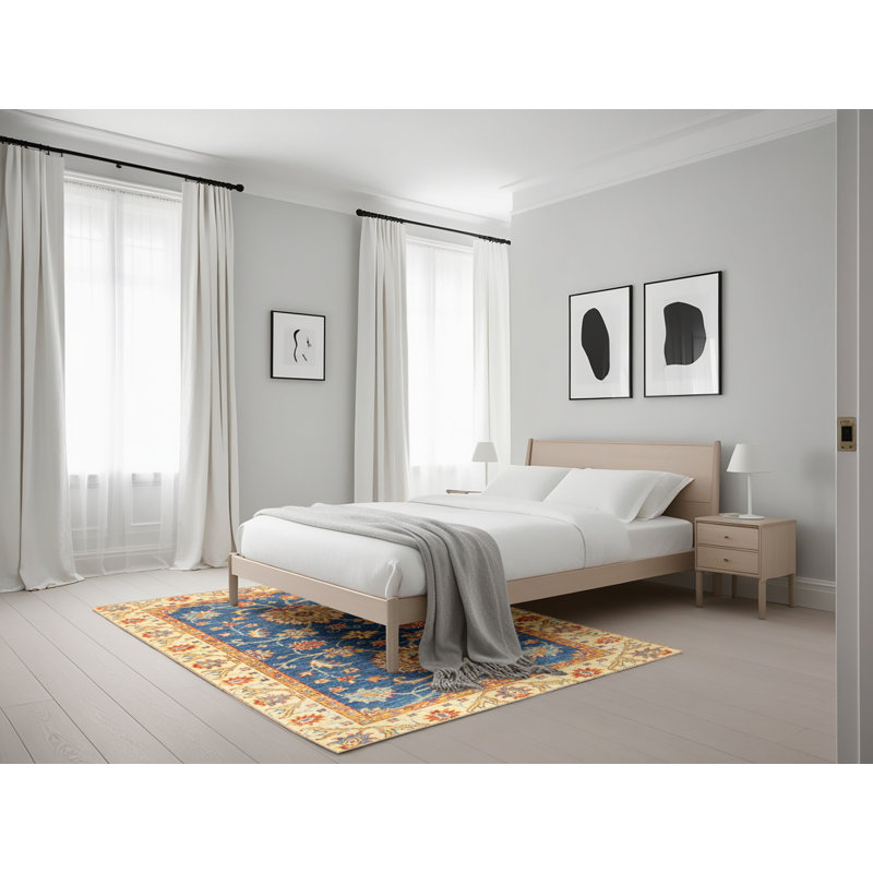 Tapis multicolore à motif abstrait Abdas, Rectangle 5 pi x 7 pi