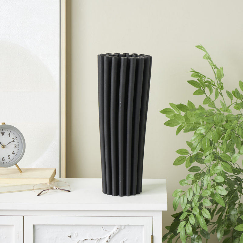 Blaine Iron Table Vase, 18.55'' H X 6.8'' W X 6.95'' D