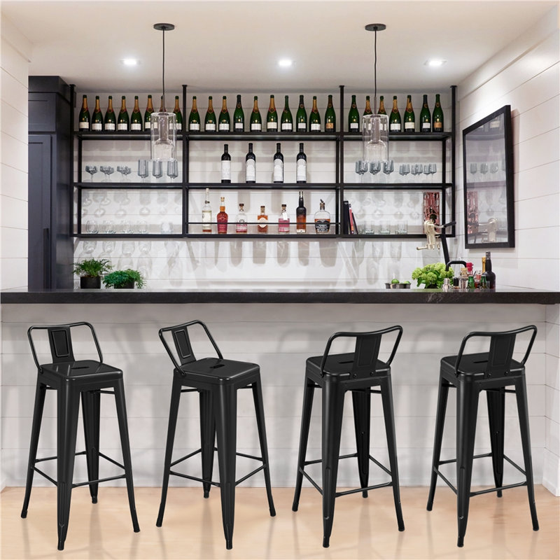 Stockard Metal Bar Stools, Bar Stool (30” Seat Height)