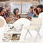 Chaises de salle à manger en bois avec coussins rembourrés avec structure en bois d'hévéa-1120100223