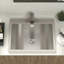 Lavabo de salle de bain en acier inoxydable 21 po x 17 po - Nano technologie, lavabo axé sur l'hygiène 21 po x 17 po avec bonde escamotable nécessitant peu d'entretien et durable