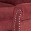 Canapé modulaire réversible 2 pièces Red Velvet avec 2 coussins décoratifs, assise mi-ferme, dossier coussiné, accoudoirs roulés, convient aux petits espaces
