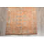 Tapis géométrique orange en laine 28,3x148,4 pouces