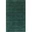Green Hand-Knotted Wool Emerald Field Blossoms Geometric Modern Contemporary Carpet Rug-1057599789