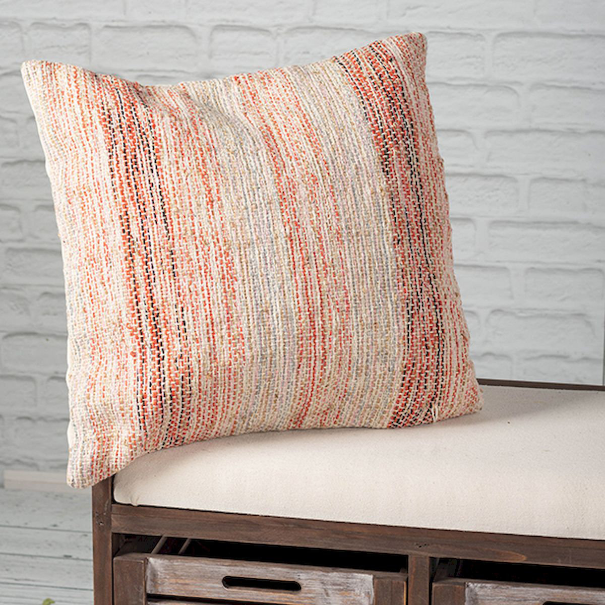 Woven Striped Cotton Cushion Cover Bed Bath Beyond 42472407