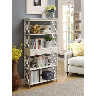 Oakden Etagere Storage Bookcase with Drawer
