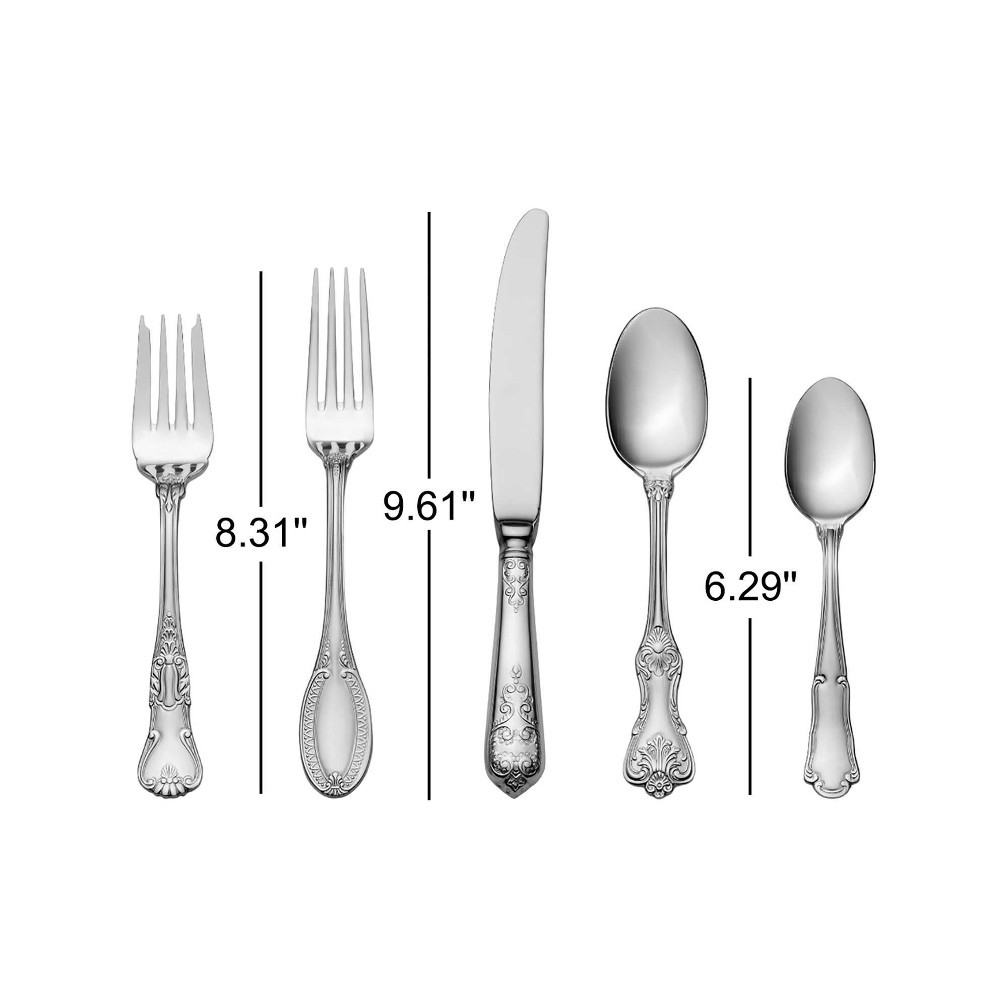 Wallace Hotel 20-Piece 18/10 Stainless Steel Flatware Set, Service for 4