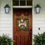 Faux Lighted Rose 45cm Wreath