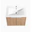 Armoire de salle de bain avec lavabo, portes à fermeture en douceur, fixation flottante, 24 po pour petite salle de bain, 24X18-00624 IMO (KD-Packing)