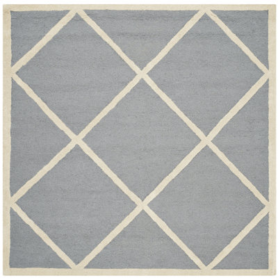 Deedgra Hand Tufted Wool Geometric Rug