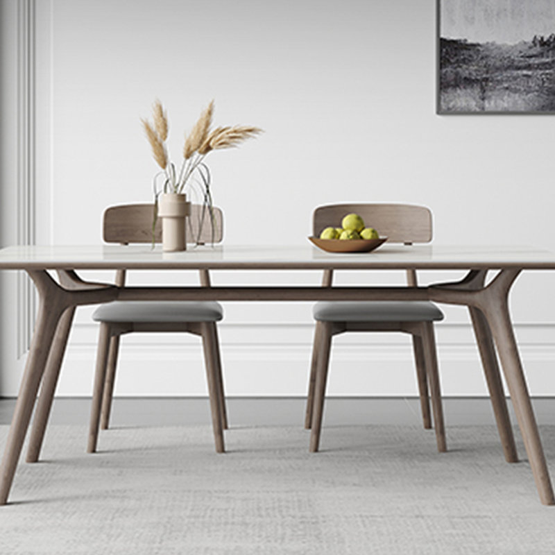 Table et chaise de salle à manger de style domestique simple, H 29,5 po x L 78,7 po x l 35,4 po