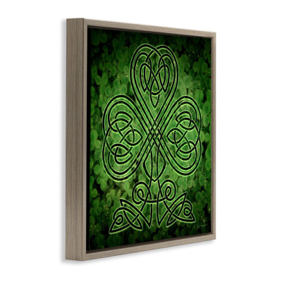 Green Celtic Shamrock Knot