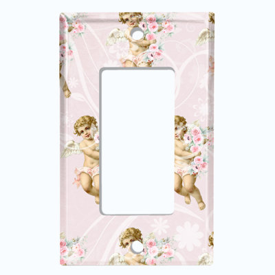 Patterned 1 - Gang Toggle Light Switch Standard Wall Plate