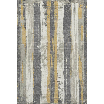 Premium Machine Washable Crestover AMF1872 Stripes Rug