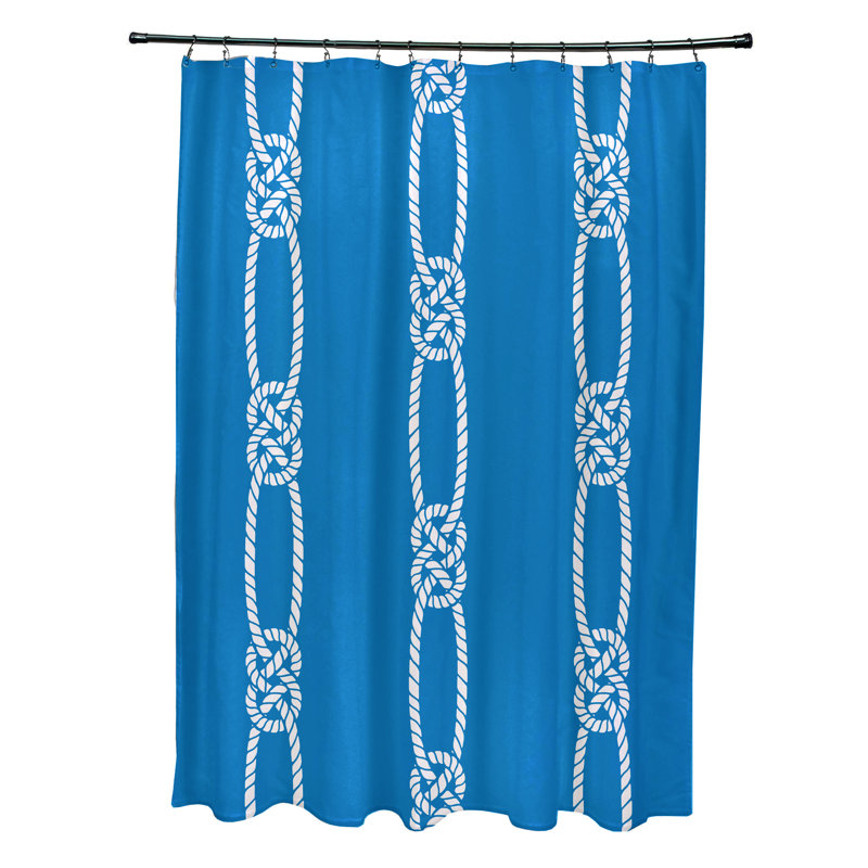 Rideau de douche simple Tom Foolery, bleu