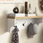 21 portemanteaux, banc à chaussures, armoire de rangement 9 paires, blanc, couloir, design compact, rangement, panneau de particules robuste