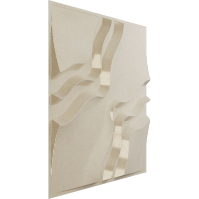 Panneau mural décoratif 3D Rogue EnduraWall l 19 5/8 po x H 19 5/8 po, brume de perle métallique universelle (couvre 2,67 pieds carrés)