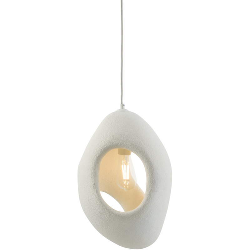 Luminaire suspendu Armster, H 59 po x l 11 po x P 11 po, Crème