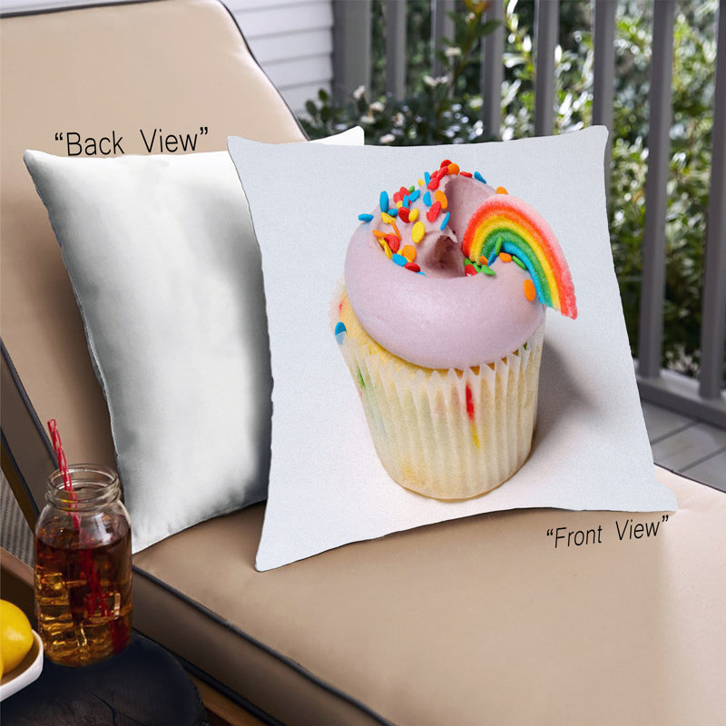 Coussin décoratif Foods Cupcake 36, Synthétique