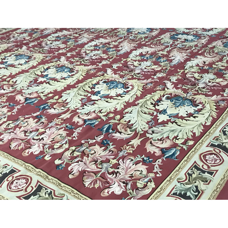 Tapis brun noué à la main de haute qualité