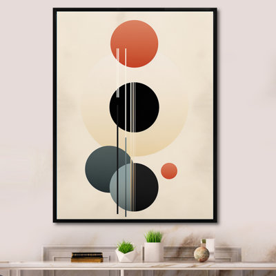 «Waning With The Moon», circulaire géométrique rétro I - décoration murale géométrique moderne