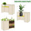 Lit de jardin surélevé en bois avec jardin 39 "x 28" x 15 "pour patio