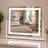 Rectangle LED Mirror,Touch Control, Dimmable Lights