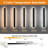 2-Pack Modern Outdoor Wall Lights, LED Wall Light Outdoor Lights Fixture For Patio Wall Mount, IP65 Waterproof Black Outside Lights For House, Garage, Porch.-2135109050-2135109031