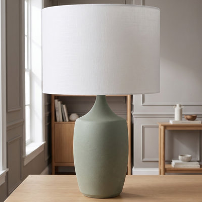 Richard June Sayer 28" Transitional Dimmable Ceramic 1-Light Table Lamp In Aged Iron