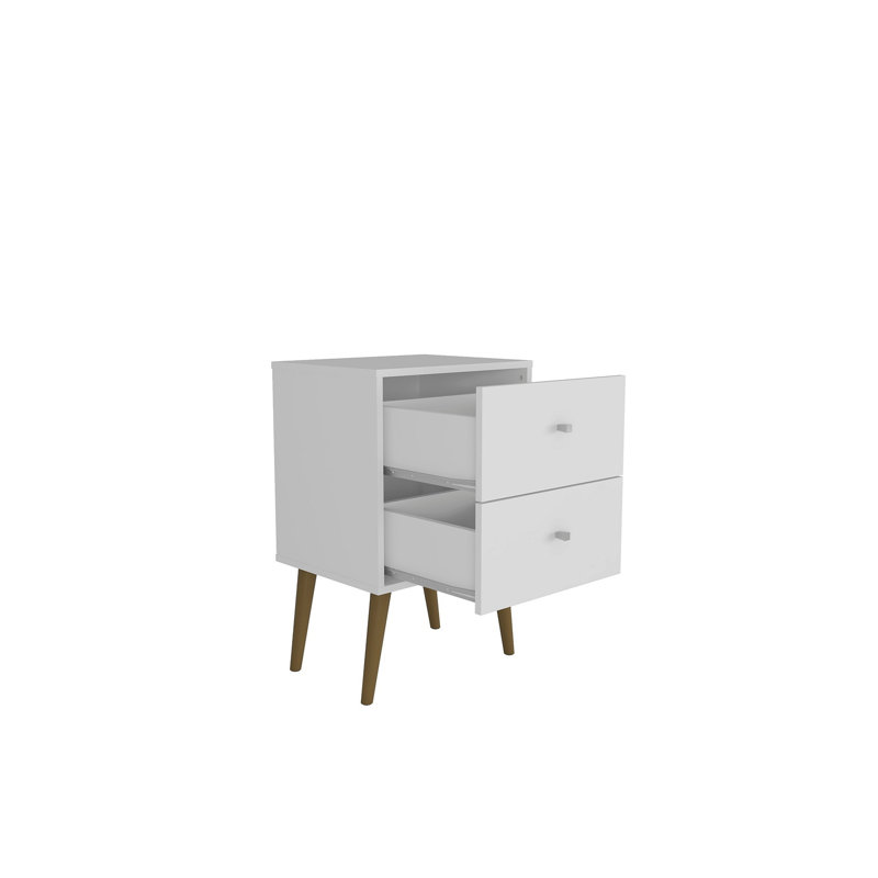 Liberty 18" Nightstand In White (2-Drawer), White