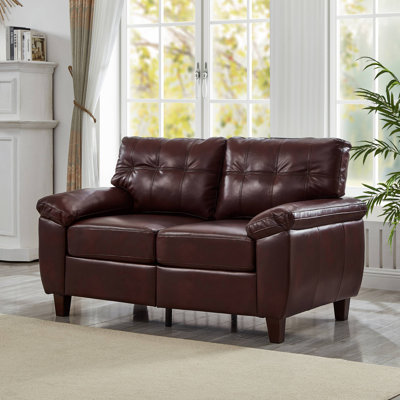 Causeuse moderne en cuir PU avec rangement pour le charme du salon